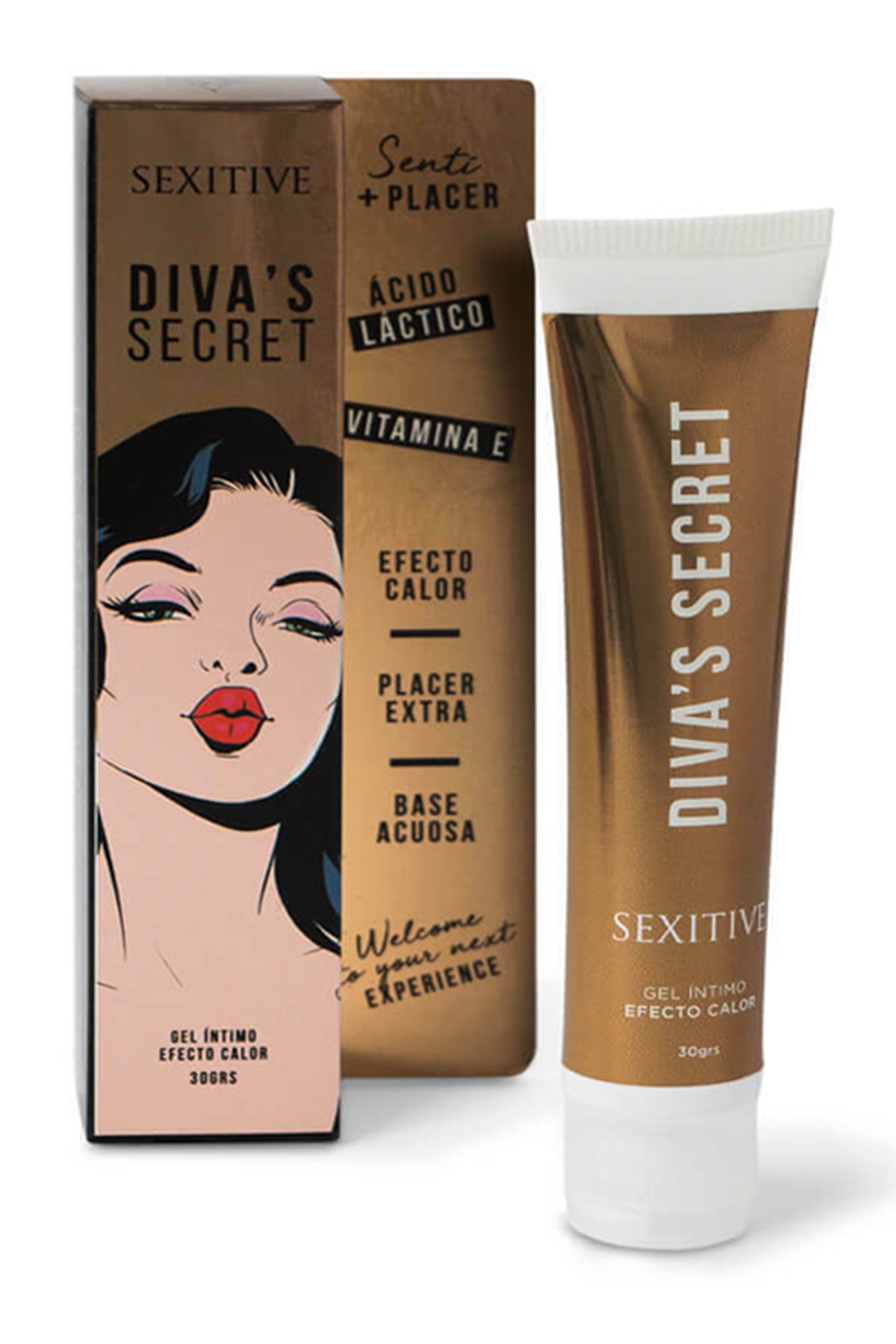 SEXITIVE - GEL ÍNTIMO DIVA.S SECRET - EFECTO CALOR- 30 GR.
