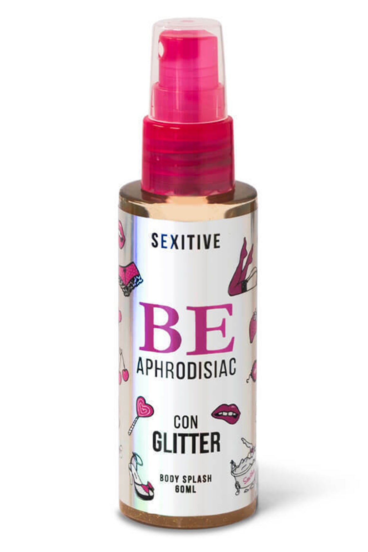 SEXITIVE - BE BODY SPLASH CON FEROMONAS CON GLITTER!CONTENIDO: 60 ML.
