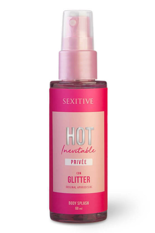 SEXITIVE - BODY SPLASH HOT INEVITABLE PRIVÉE CON GLITTER - 60ML