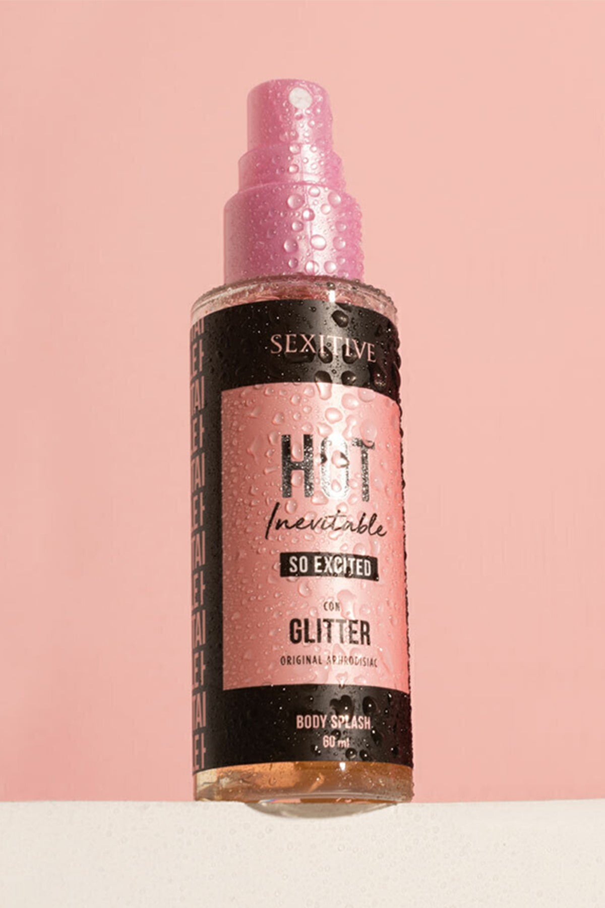 SEXITIVE - BODY SPLASH HOT INEVITABLE SO EXCITED CON GLITTER - 60ML