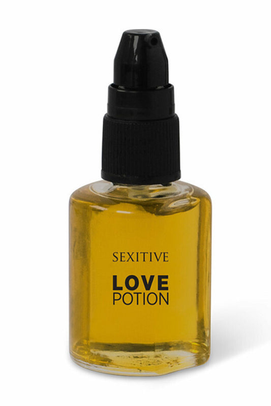 SEXITIVE - ACEITE LOVE POTION- CHAMPAGNE Y FRAMBUEZA - 30 ML.