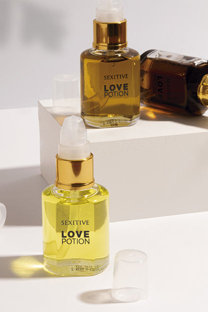 SEXITIVE - ACEITE LOVE POTION- CHAMPAGNE Y FRAMBUEZA - 30 ML.