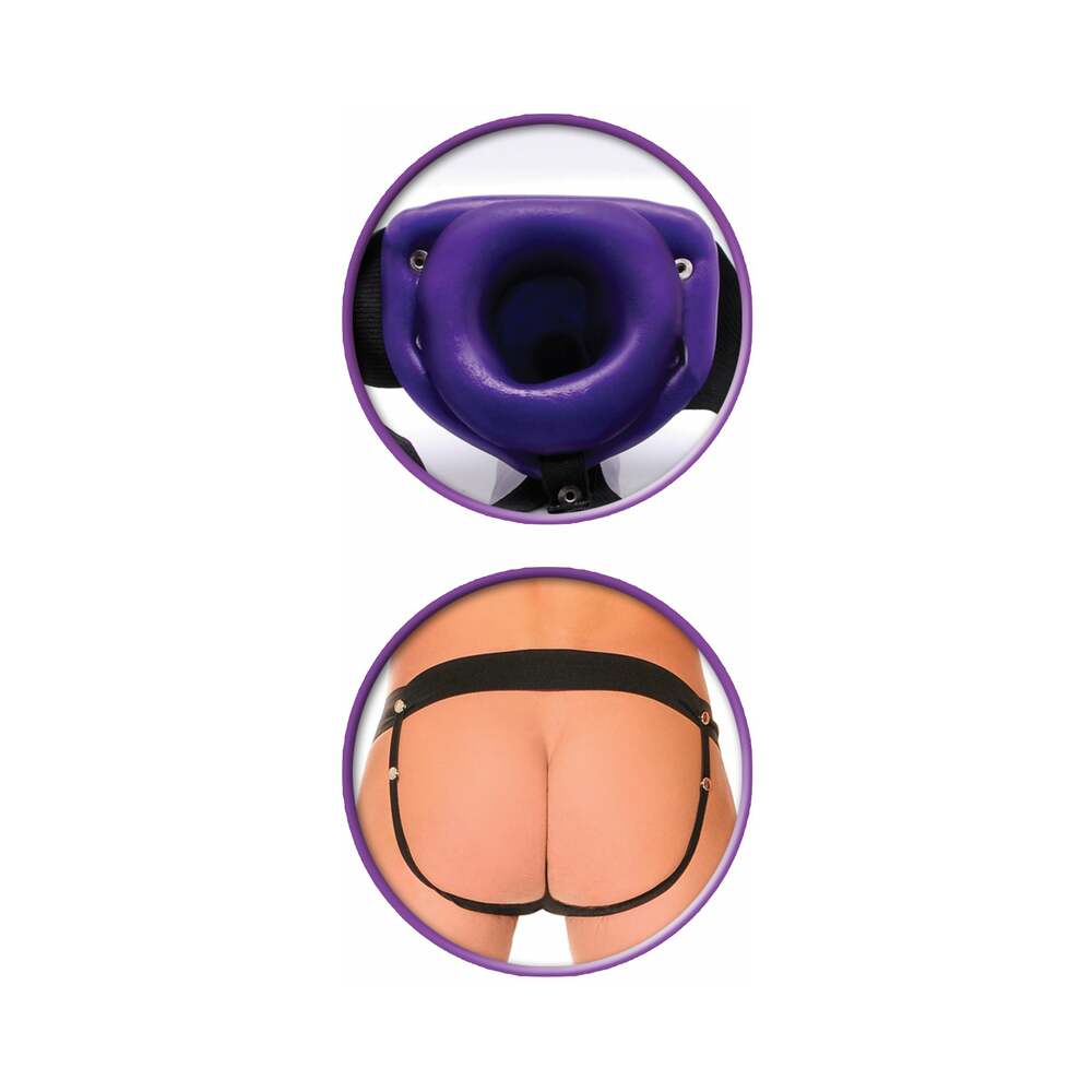 PIPEDREAM - FETISH FANTASY SERIES FOR HIM OR HER VIBRATING 6 IN. HOLLOW STRAP-ON