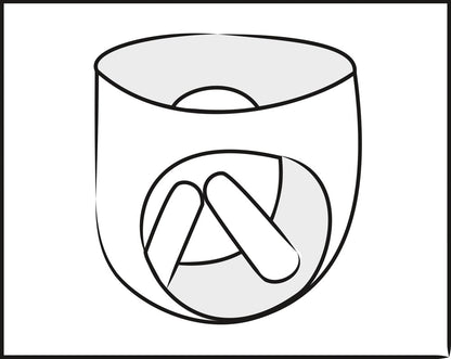 ZADO - LEATHER BRIEFS WITH 2 DILDOS