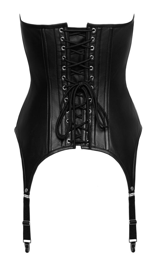 ZADO - LEATHER SUSPENDER CORSET