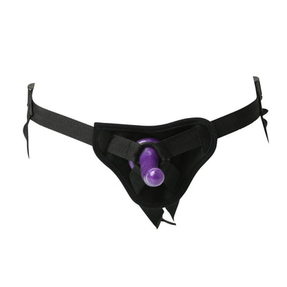 SPORTSHEETS - NEWCOMER'S STRAP-ON KIT WITH ADJUSTABLE HARNESS & 5.5 IN. SILICONE DILDO