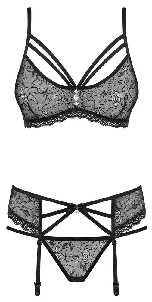 OBSESSIVE - SUSPENDER SET, 3-PIECE SET