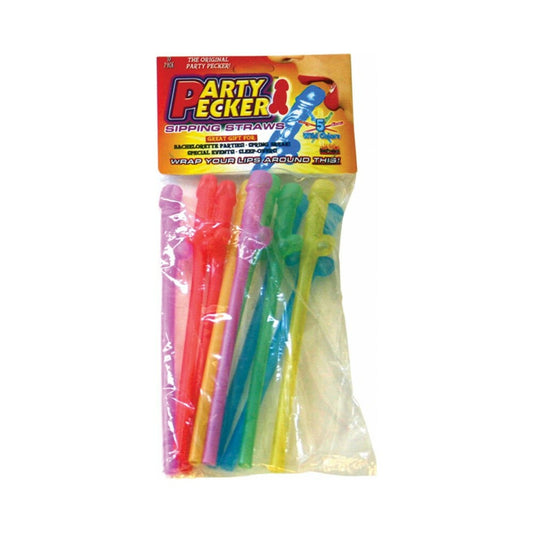 HOTT PRODUCTS - PARTY PECKER SIPPING STRAWS (ASSORTED)