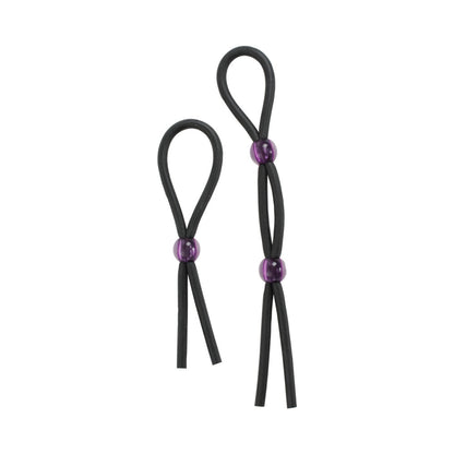 DOC JOHNSON - COCK TIES (BLACK) LASSO/BOLO