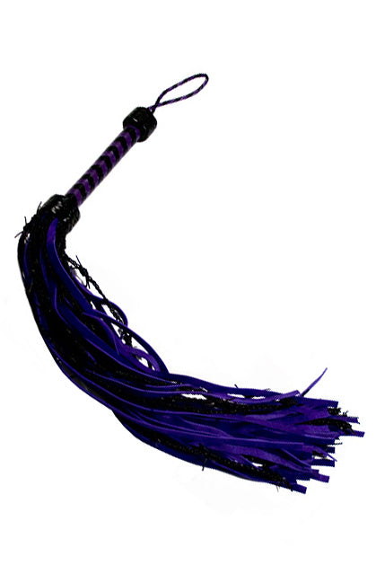 ZAHARA - 55 CM LILAC BARBED WIRE FLOGGER