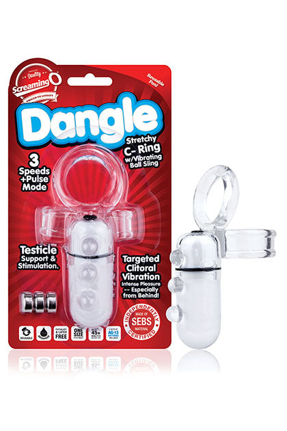 SCREAMING O - DANGLE C-RING (CLEAR ONLY)