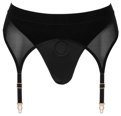 BAD KITTY - STRAP-ON THONG WITH SUSPENDERS