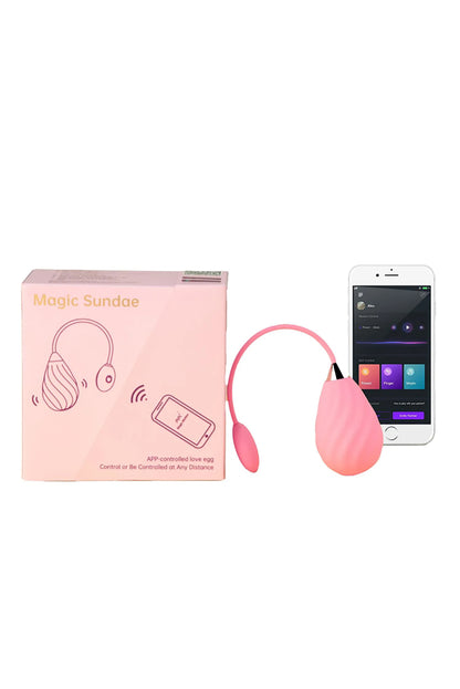 MAGIC MOTION - MAGIC SUNDAE APP CONTROLLED LOVE EGG - PINK