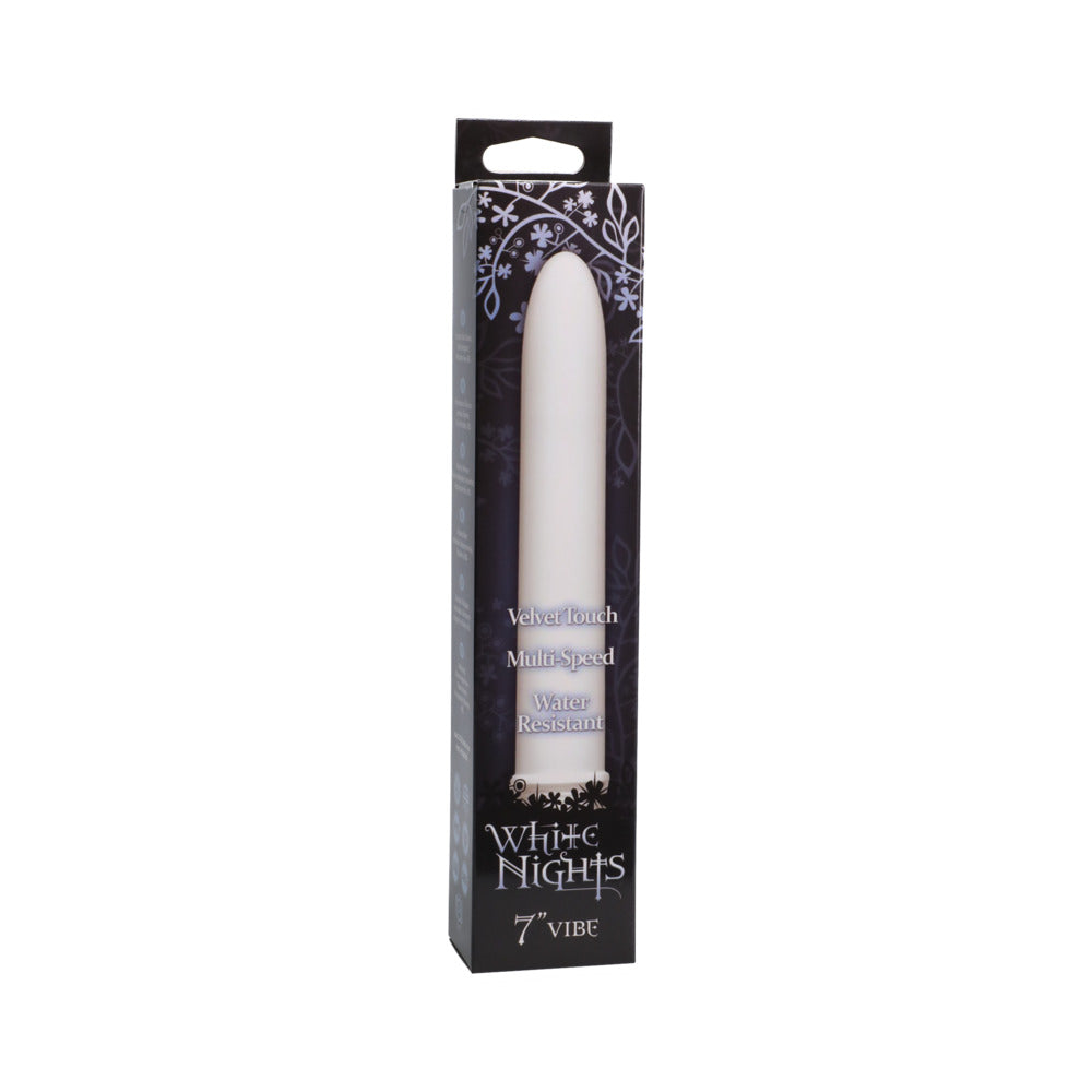 DOC JOHNSON - WHITE NIGHTS: 7IN. VELVET TOUCH VIBE