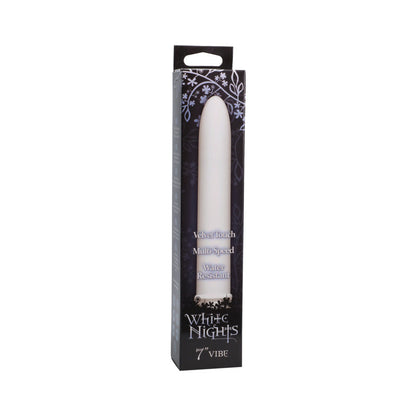 DOC JOHNSON - WHITE NIGHTS: 7IN. VELVET TOUCH VIBE