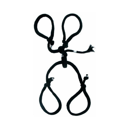 PIPEDREAM - FETISH FANTASY SERIES SILK ROPE HOGTIE BLACK