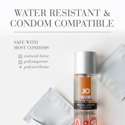 LUBRIFICANTE À BASE DE SILICONE JO PREMIUM ANAL WARMING 57 ML