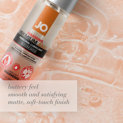 LUBRIFICANTE À BASE DE SILICONE JO PREMIUM ANAL WARMING 57 ML