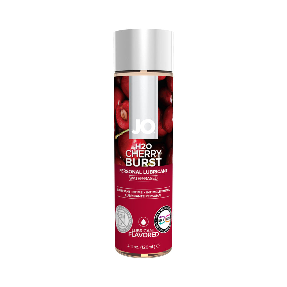 LUBRIFICANTE À BASE DE ÁGUA COM SABOR A CEREJA SYSTEM JO - JO H2O CHERRY BURST 120 ML.