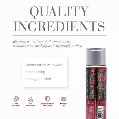 LUBRIFICANTE À BASE DE ÁGUA COM SABOR A CEREJA SYSTEM JO - JO H2O CHERRY BURST 120 ML.