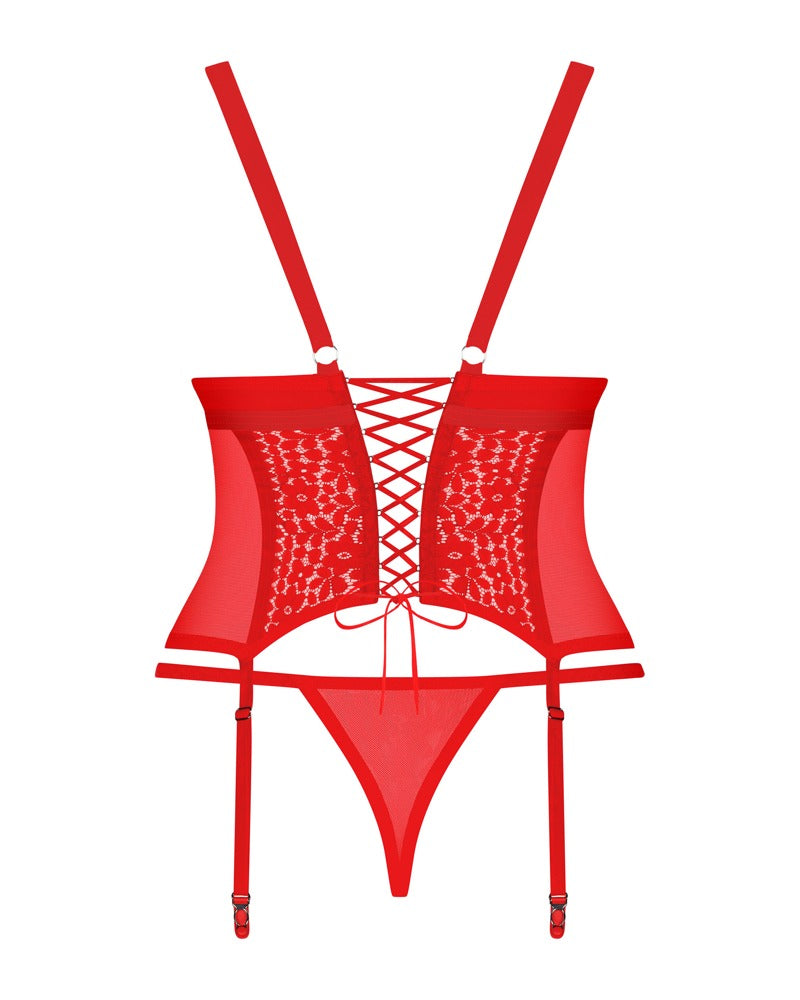 OBSESSIVE - BLOSSMINA CORSET & THONG