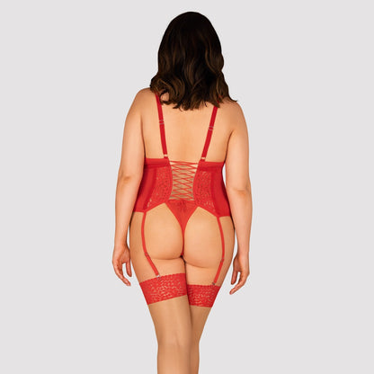 OBSESSIVE - BLOSSMINA CORSET & THONG