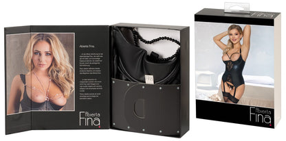 ABIERTA FINA - SUSPENDER SHIRT AND THONG