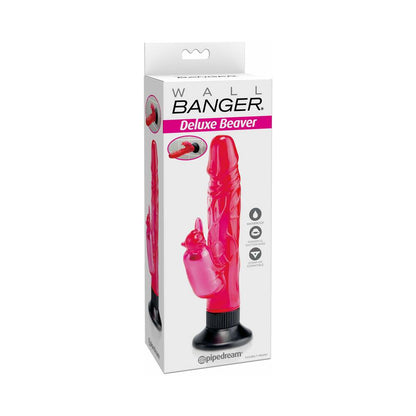PIPEDREAM - VIBRADOR DE DUPLA ESTIMULAÇÃO WATERPROOF WALL BANGERS DELUXE BEAVER ROSA