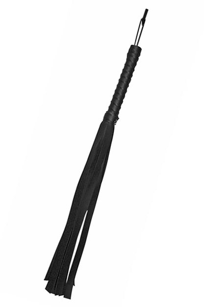 SEX & MISCHIEF - BLACK FAUX LEATHER FLOGGER