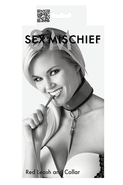 SEX & MISCHIEF - RED LEASH & COLLAR