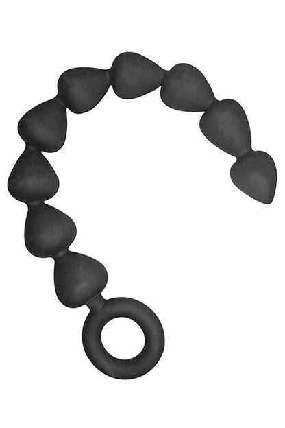 SEX & MISCHIEF - SILICONE ANAL BEADS: BLACK