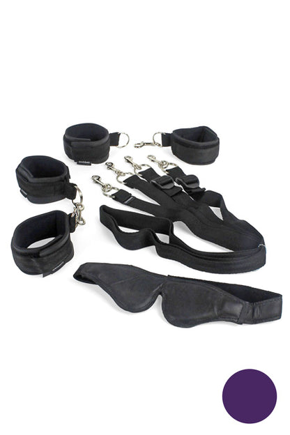 SPORTSHEETS - 7 PIECE FANTASY RESTRAINT KIT - PURPLE