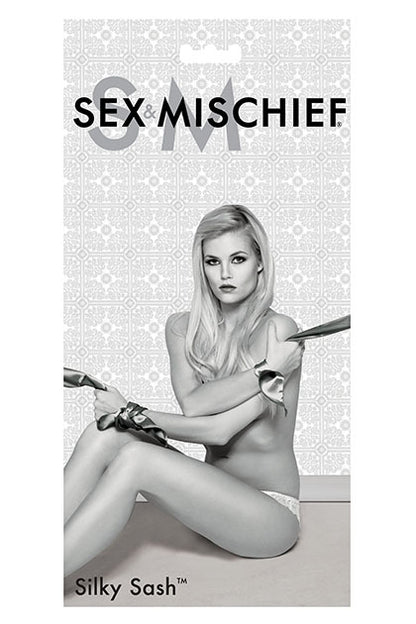 SEX & MISCHIEF - SILKY SASH RESTRAINTS: BLACK