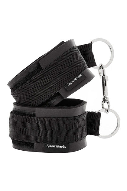 SPORTSHEETS - SPORTS CUFFS - BLACK