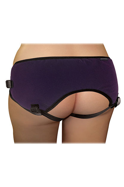 SPORTSHEETS - PLUS SIZE BEGINNERS PURPLE STRAP ON