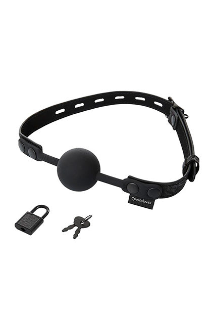 Locking Lace Silicone Ball Gag