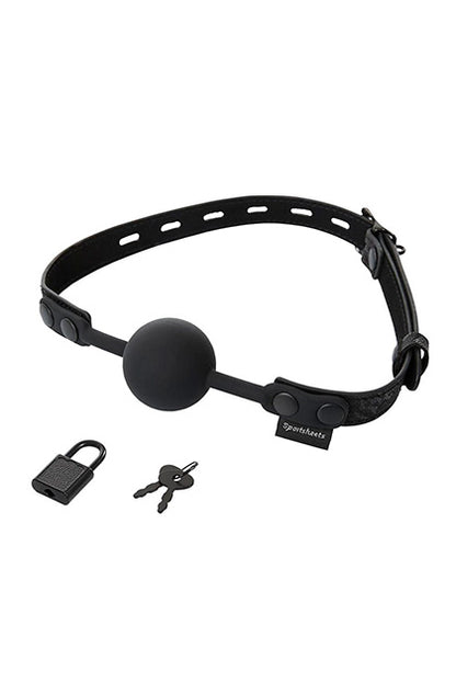 Locking Lace Silicone Ball Gag