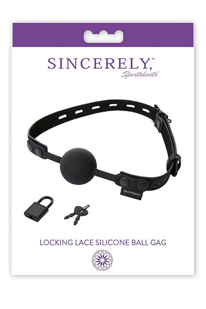 Locking Lace Silicone Ball Gag