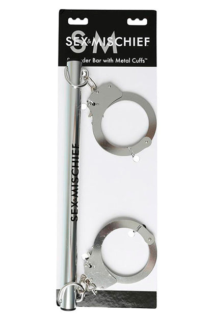 SEX & MISCHIEF - SPREADER BAR WITH METAL CUFFS