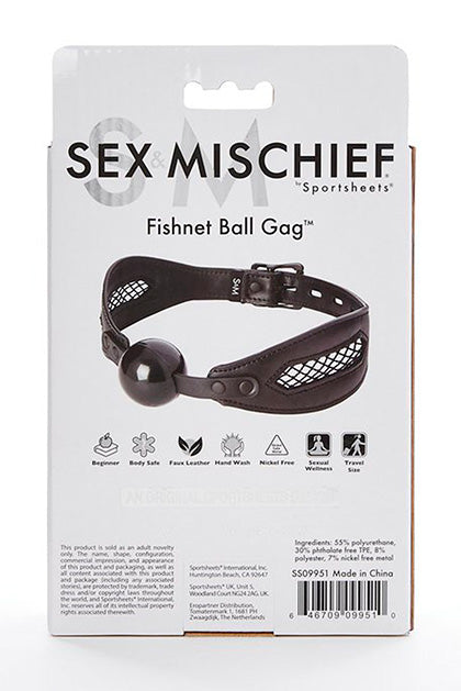 SEX & MISCHIEF - FISHNET BALL GAG
