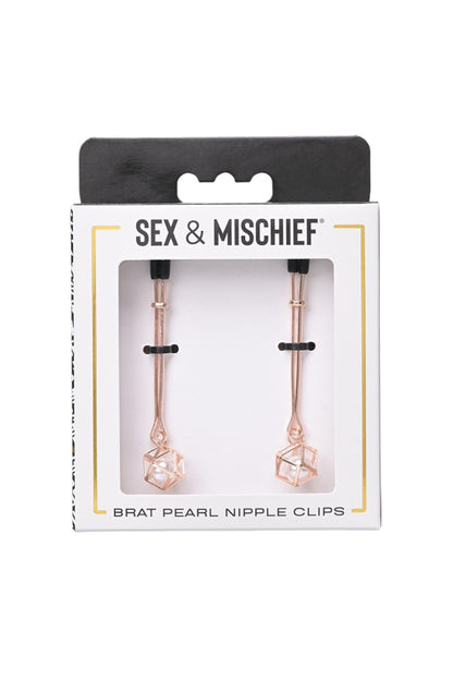 S&M Brat Pearl Nipple Clips