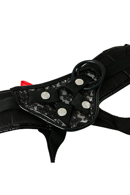 SPORTSHEETS - PLATINUM LACE CORSET STRAP-ON