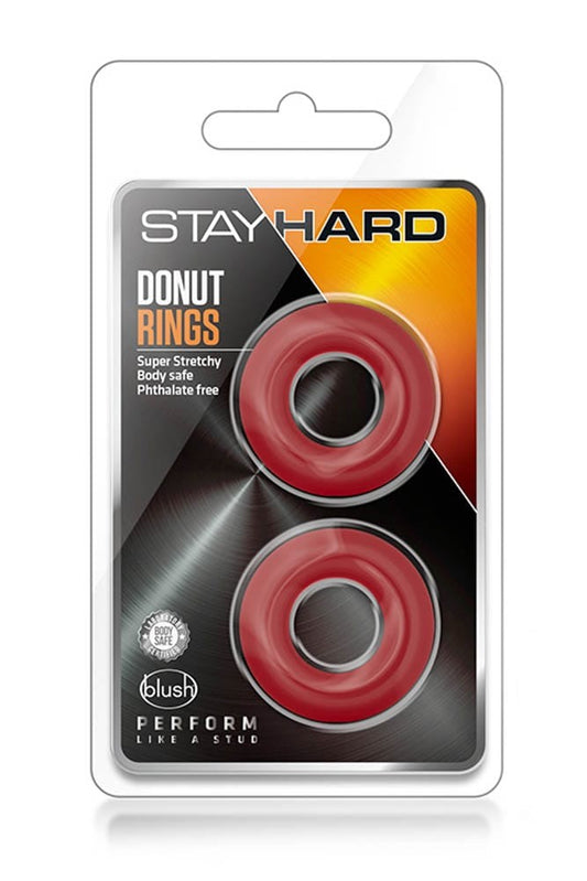 BLUSH - STAY HARD DONUT RINGS RED