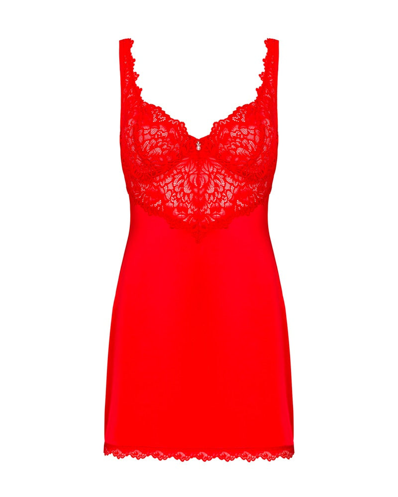 OBSESSIVE - AMOR CHERRIS CHEMISE & THONG