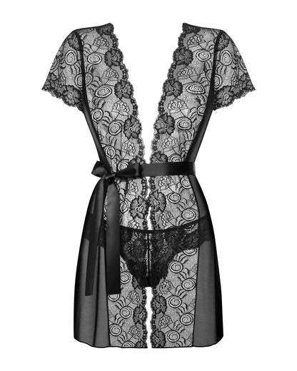 OBSESSIVE - ALLURIA PEIGNOIR & THONG