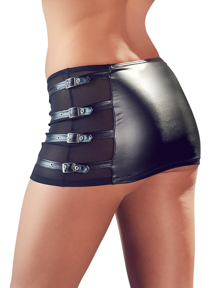 COTTELLI PARTY - MINI SKIRT WITH BUCKLES