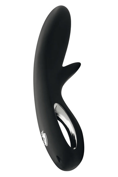 MYSTIM TINGLY TIMMY E-STIM DILDO, SEXY BLACK