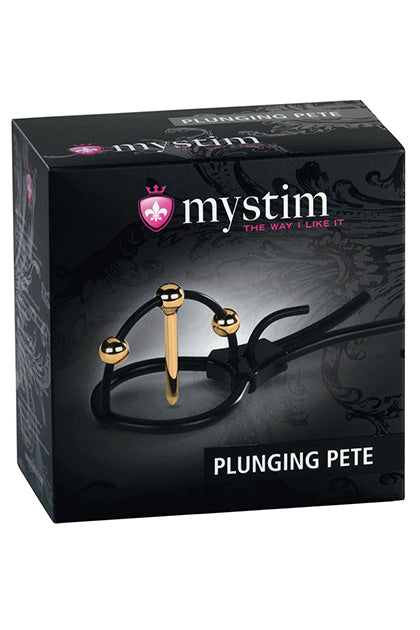 MYSTIM - PLUNGING PETE - CORONA STRAP WITH URETHRAL SOUND