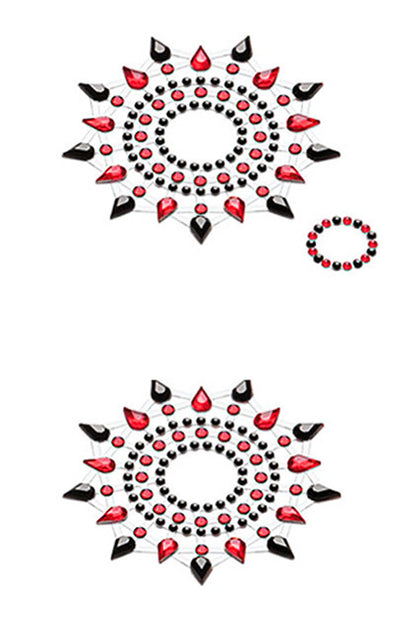 PETITS JOUJOUX - GLORIA - BLACK/RED - SET OF 2