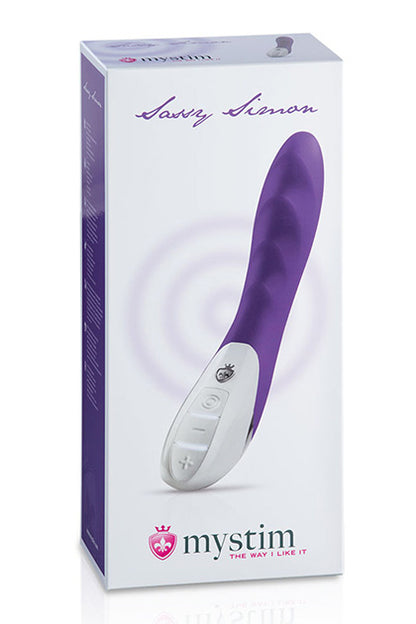 MYSTIM SASSY SIMON VIBRATOR, DEEP PURPLE
